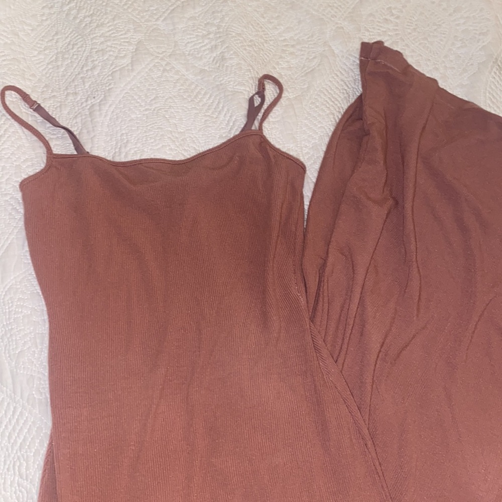 ROSE CLAY skims Soft long lounge dress